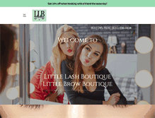 Tablet Screenshot of littlelashboutique.com